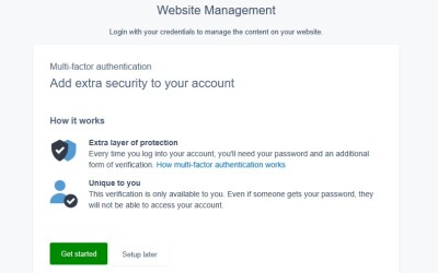 Multi Factor Authentication (2FA) Coming