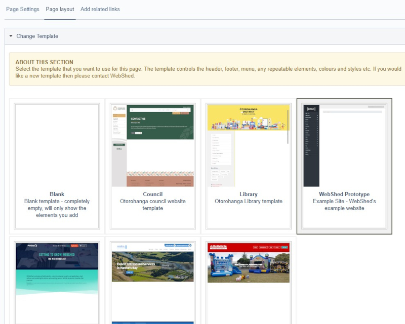 WebShed Plugin v5.0.0 Templates