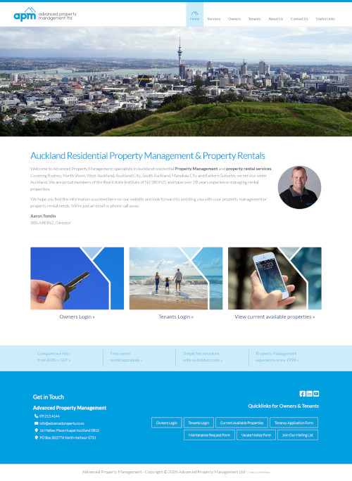 Advanced Property Management Web Design. 