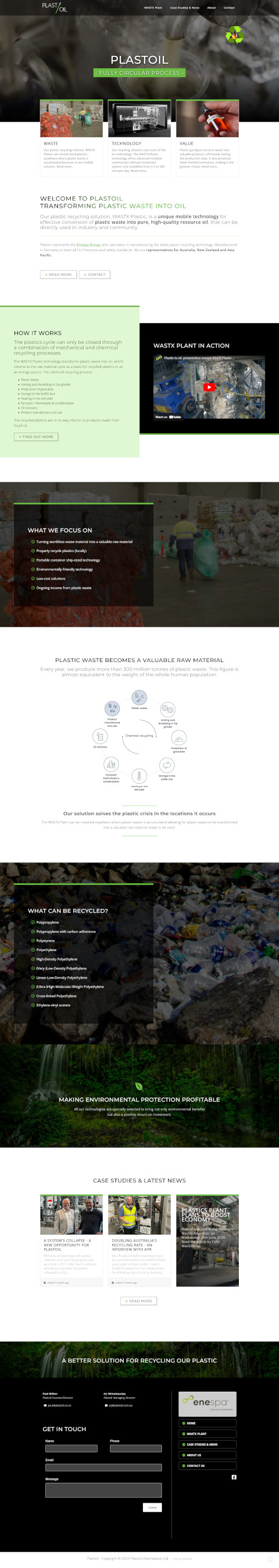 Plastoil Web Design. 