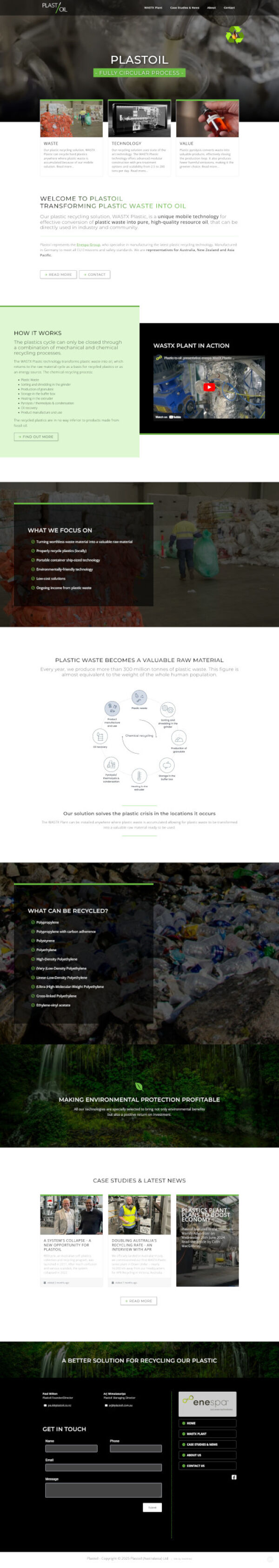 Plastoil Web Design. 